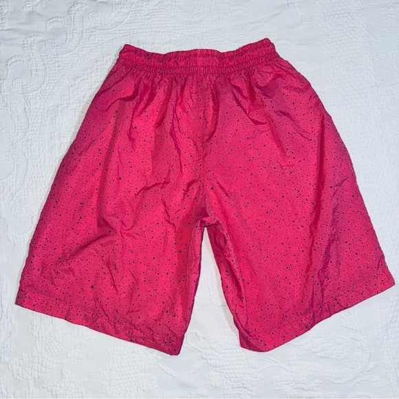 Nike Air Jordan Cement Poolside Swim Trunks M Pink Black Speckled Jumpman Shorts - Picture 7 of 10